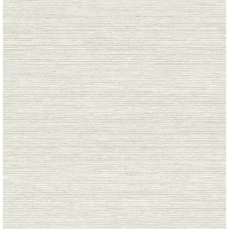 Seabrook Designs Avonlea Faux Stria Unpasted Wallpaper - 20.5 in. W x 33 ft. L - Ivory