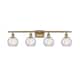 Option Clear Water Glass / Brushed Brass Finish