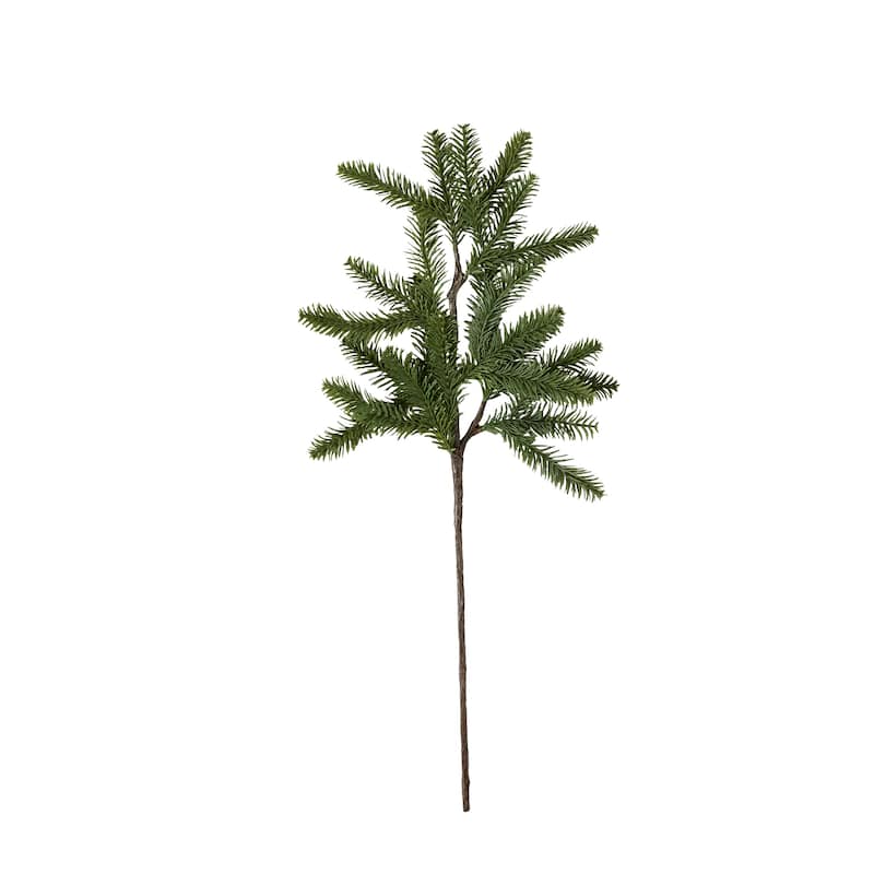 Pine Spray Small Artificial Flower Stems for Christmas Decor Indoor Use 23.25 in H x 3.8 in L x 9.8 in W