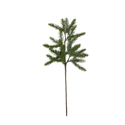 Pine Spray Small Artificial Flower Stems for Christmas Decor Indoor Use 23.25 in H x 3.8 in L x 9.8 in W