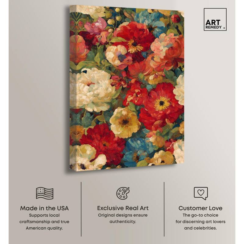 Garden Tapestries II Canvas by Art Remedy, Gallery Wrapped
