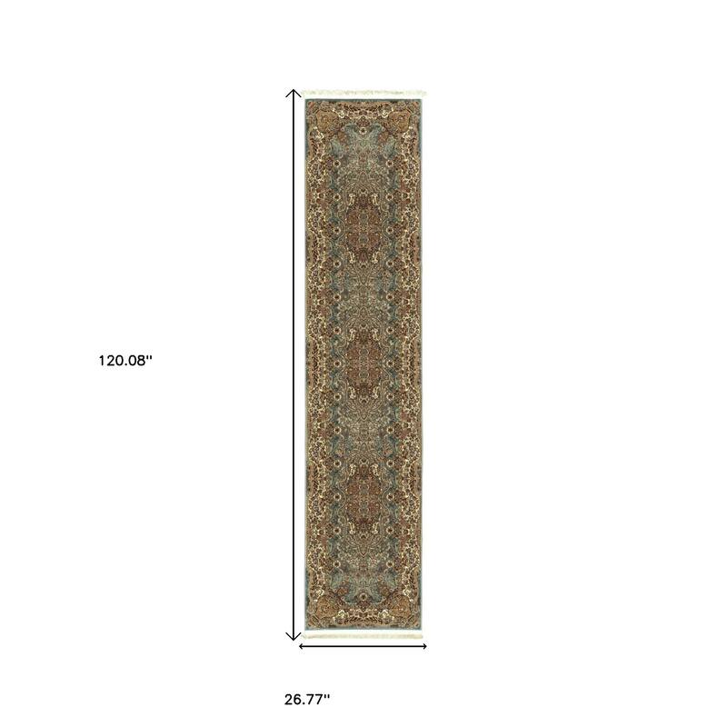HomeRootsMedallion Traditional Runner Area Rug