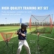 preview thumbnail 5 of 9, Portable 7x7 Baseball Training Net with Strike Zone and Ball Collector