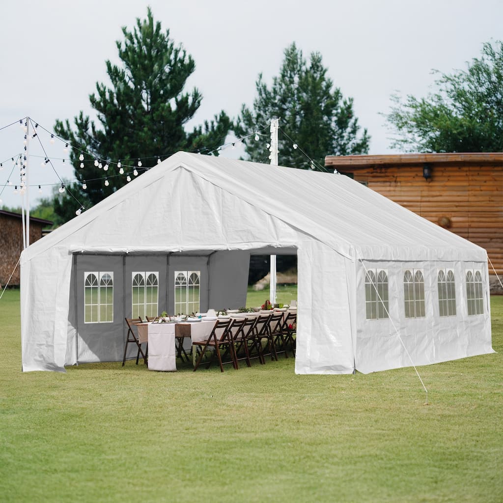 Aoodor 20' x 26' Heavy Duty Party Tent, Outdoor Waterproof Fabric Event Tent