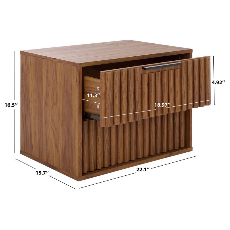SAFAVIEH Home Lylia 2 Drawer Floating Nightstan