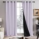preview thumbnail 77 of 91, Deconovo 100 Percent Blackout with Liner Grommet Curtain (2 Panel) W52 x L45 - Lavender