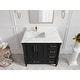 preview thumbnail 50 of 128, Willow Collections 36 in x 22 Aberdeen Freestanding Left Offset Sink Bathroom Vanity with Quartz or Marble Countertop