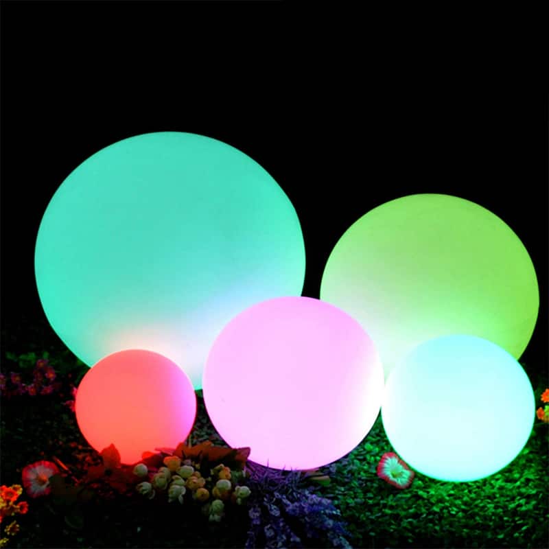 Modern Home LED Glowing Sphere with Infrared Remote Control - 8 in