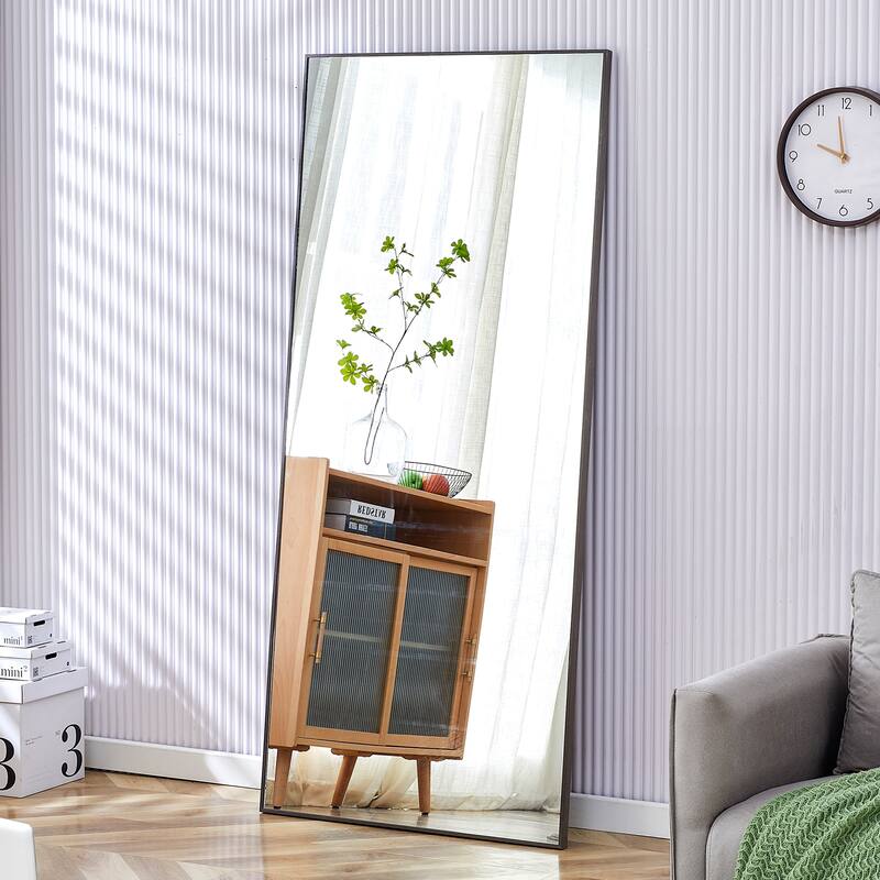 Modern, minimalist, full length mirrors, bathroom vanity mirrors, bedroom porches, clothing stores. - Gray - Gray