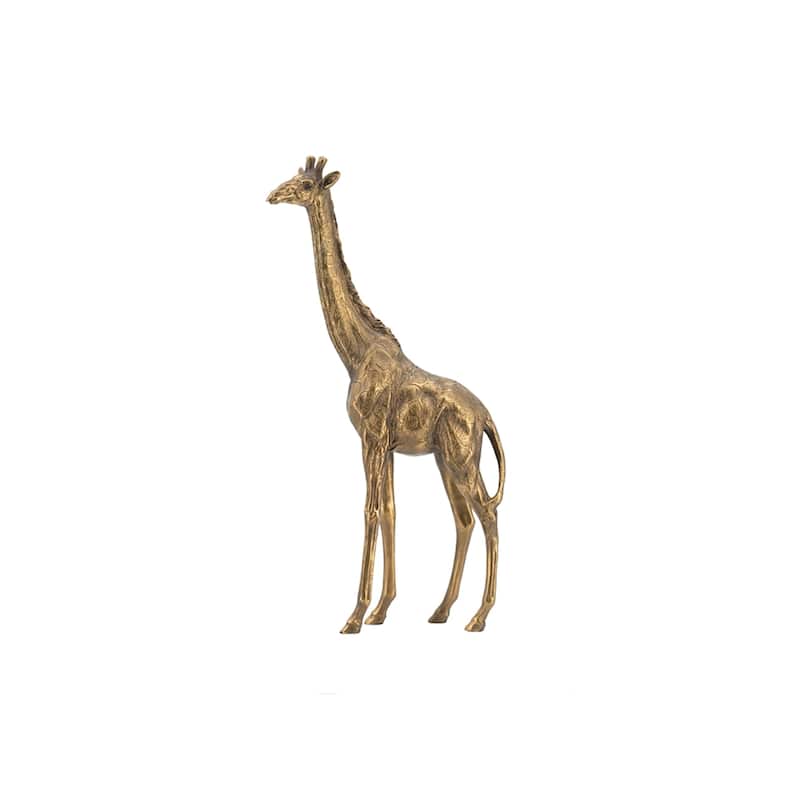Small Giraffe Statue - 11.25" - Gold