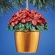 preview thumbnail 1 of 1, Festive Trinket Box Christmas Ornaments - 4.750 x 4.200 x 4.100 Green