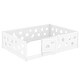 preview thumbnail 19 of 18, Solid Wood Floor Bed Frame with Heightened Safety Guardrails and Door