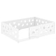 preview thumbnail 57 of 94, White Bed Frame Montessori Bed Twin Size Toddler Floor Bed with Guardrails and Door for Children Boys Girls Kids Playroom