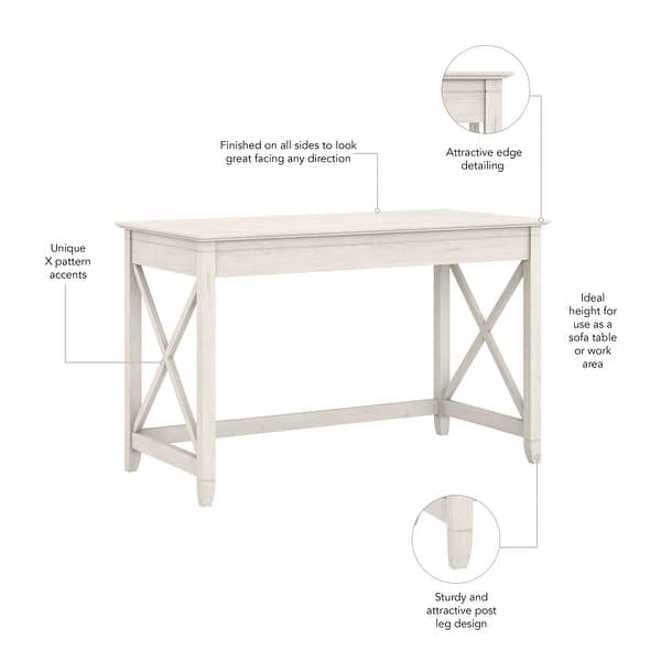 dimension image slide 9 of 16, Key West 48W Writing Desk by Bush Furniture