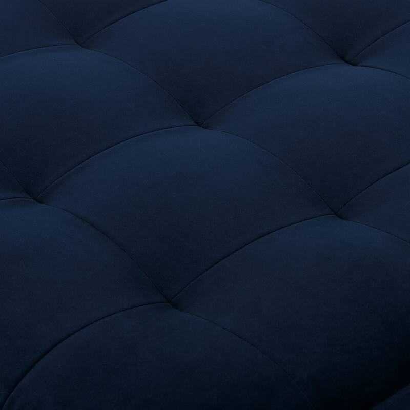Poly & Bark Napa Velvet Fabric Ottoman