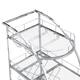 Mobile Bar Cart Serving Wine Cart with Wheels, 3-tier Metal Frame Elegant Wine Storage
