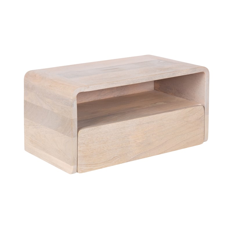 Kate and Laurel Kato Floating Side Table - 18x10x9 - White