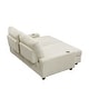 preview thumbnail 6 of 6, 74'' Wide Upholstered Chaise Lounge Loveseat with Adjustable Backrest