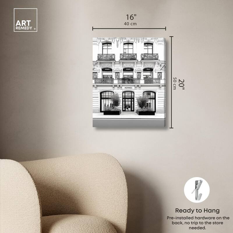 Lux Store Front Canvas by Art Remedy, Gallery Wrapped