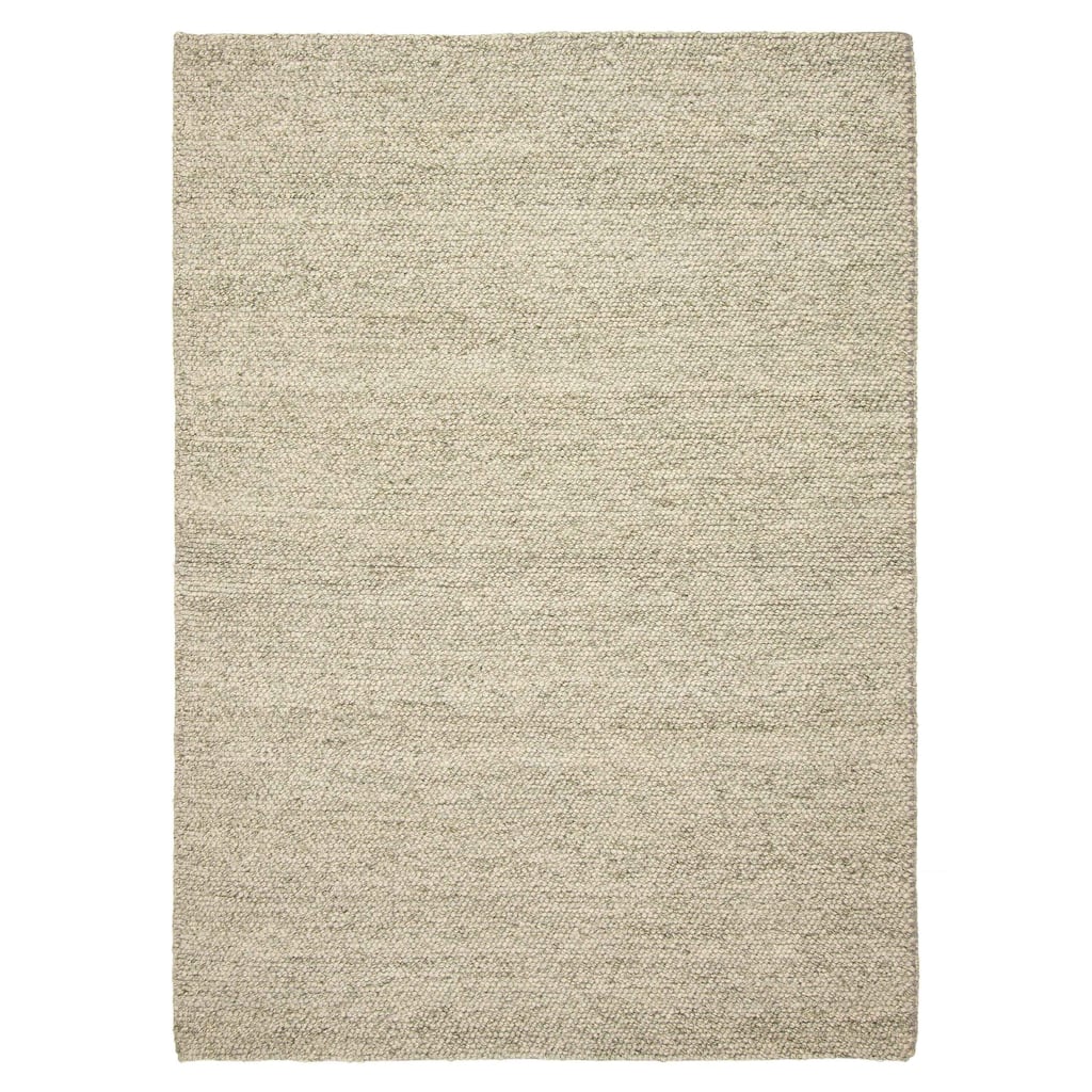 ECARPETGALLERY Hand Tufted Sienna Light Olive Green Wool Rug - 5'6 x 7'8