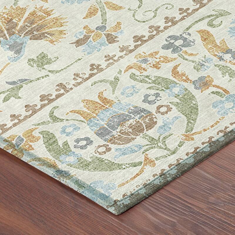 Machine Washable Indoor/ Outdoor Global Alix Chantille Rug