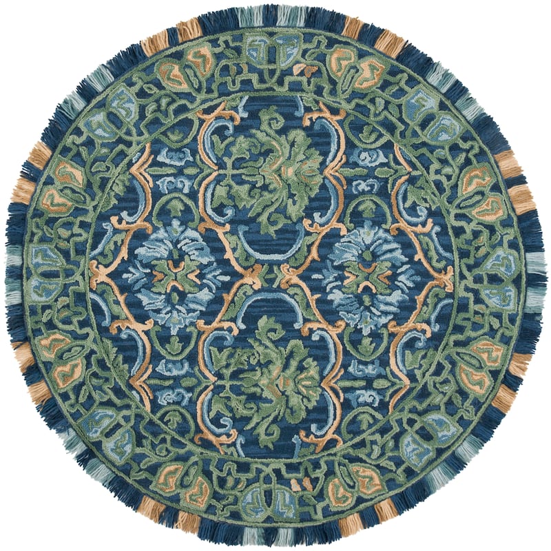 SAFAVIEH Handmade Blossom Parthenia Floral Wool Rug