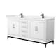 Option White / White Quartz Top / Matte Black Hardware