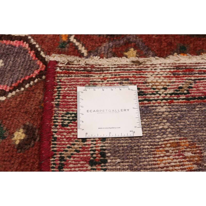 ECARPETGALLERY Hand-knotted Andelz Dark Red Wool Rug - 3'7 x 9'9