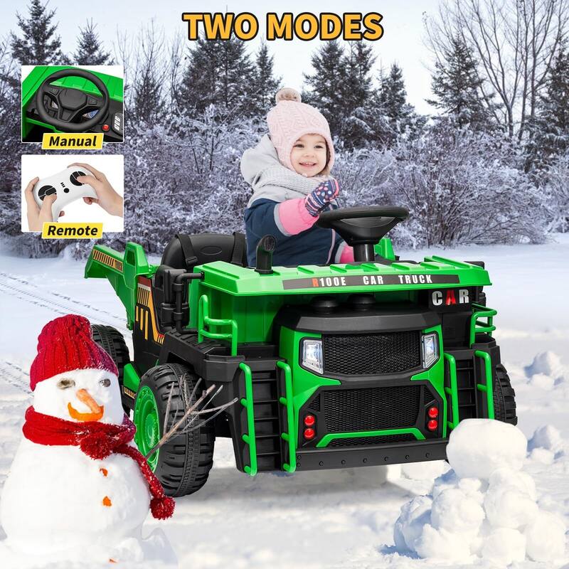 24V 2 Seater Kids Ride On Dump Truck with R/C