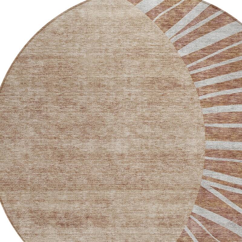HomeRoots Abstract Transitional Rectangle Outdoor Rug