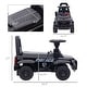 preview thumbnail 4 of 8, Kids Push Ride On Car with Working PA System and Horn - Black