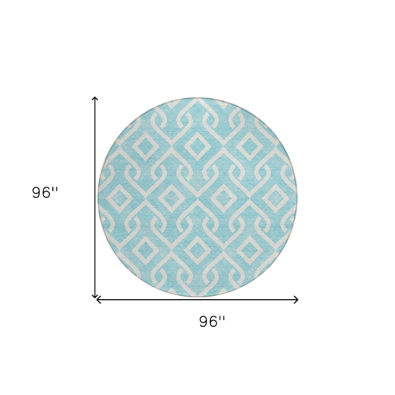 HomeRoots Geometric Transitional Rectangle Outdoor Rug