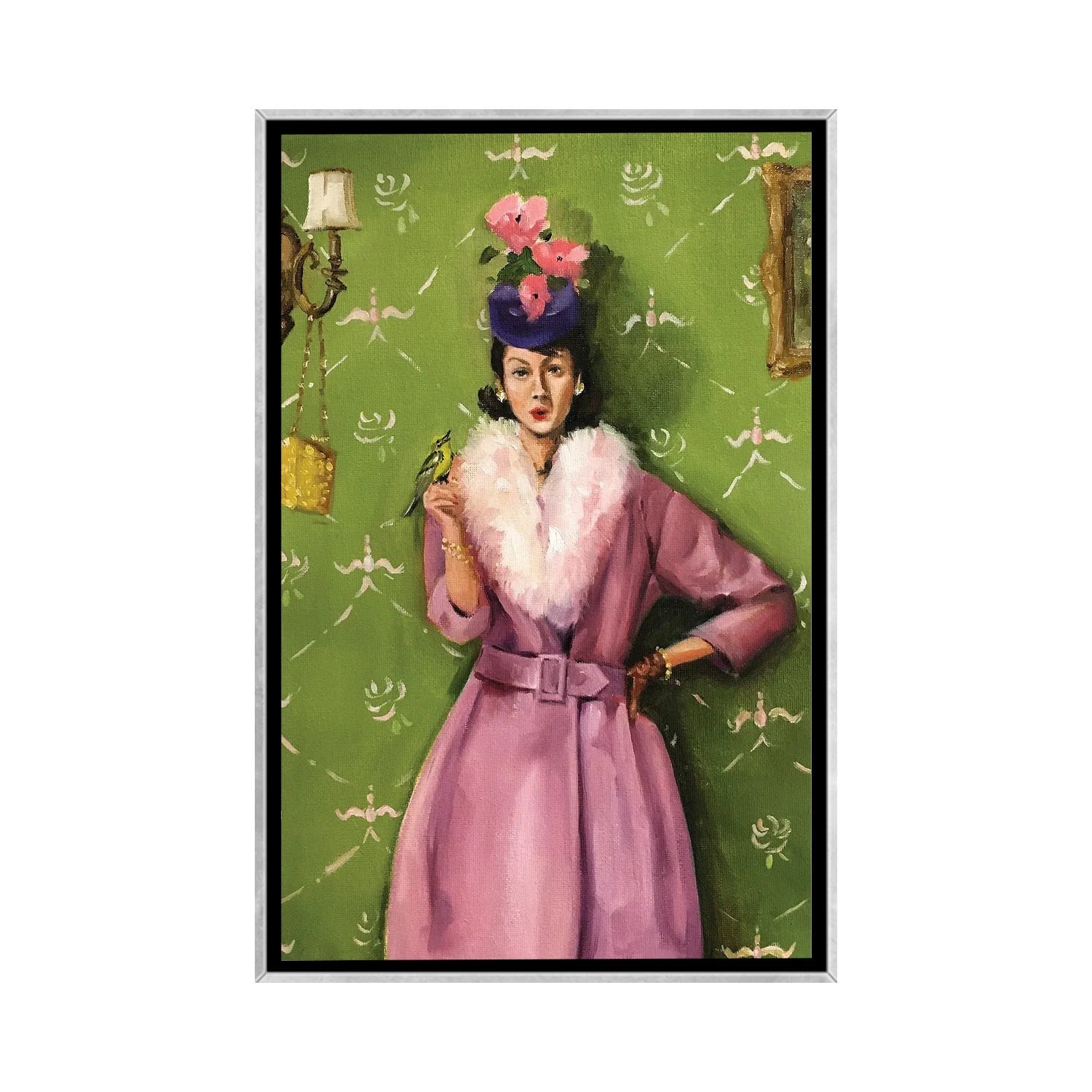 iCanvas "The Whistler And The Warbler" by Lisa Finch Framed