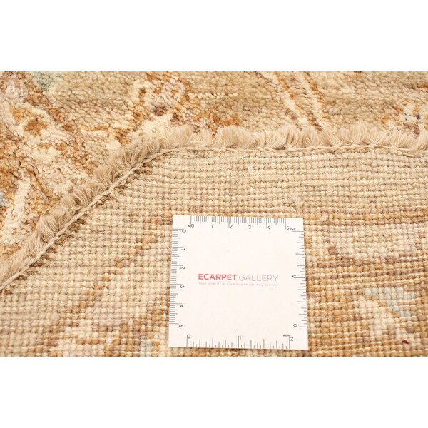 ECARPETGALLERY Hand-knotted Chobi Twisted Beige Wool Rug - 8'1 x 8'1