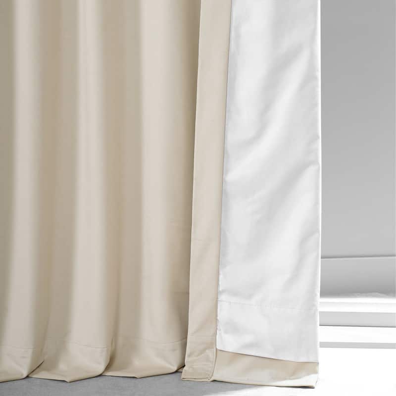 Exclusive Fabrics Signature Plush Velvet Hotel Blackout Curtains (1 Panel) - Luxury Soft Drapery for Light Control & Elegance