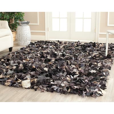 SAFAVIEH Handmade Rio Shag Chihoko 3.5-inch Extra Thick Decorative Rug
