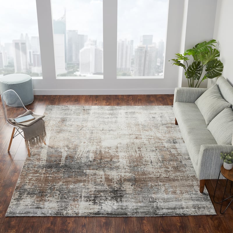 Earth Tones/Greys Area Rug