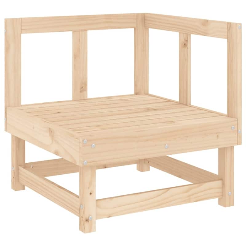 vidaXL Garden Lounge Set Natural Wood Solid pine wood, Plywood Large - 24.0 x 24.0 x 24.4