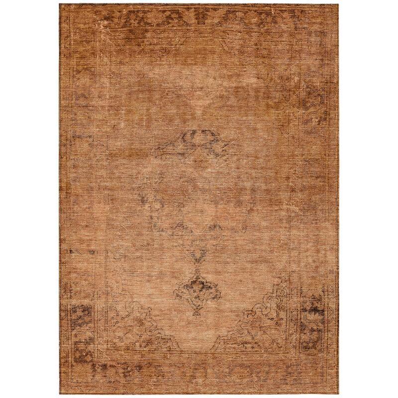 Machine Washable Indoor/ Outdoor Chantille Vintage Traditional Rug