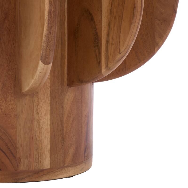 SAFAVIEH Home Marata Glass Side Table - 22"W x 22"D x 21"H