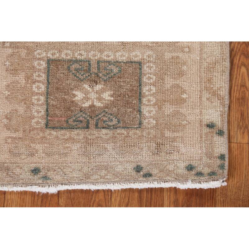 Antique Look Anatolian Turkish Oriental Rug Hand-knotted Wool Carpet - 1'7" x 2'10"
