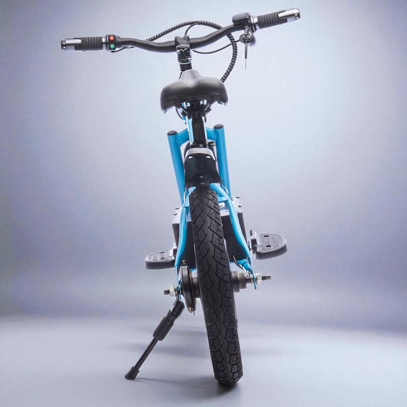 24V Kids Electric Dirt Bike with 300W Motor, 16in Wheels, Handle Acceleration, Adjustable Seat, Power Display & Hand Brakes