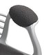 preview thumbnail 11 of 16, Teddy Fleece Home Office Chair, Upholstered Vanity Chair with Armrests, Swivel Rolling Chair with Back and Wheels
