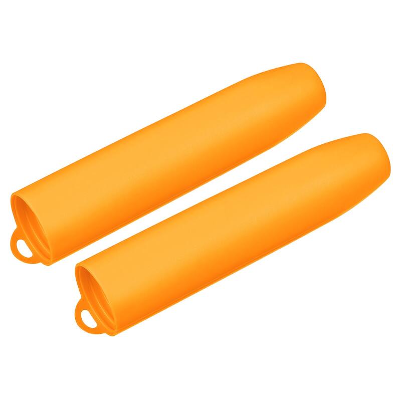 2x Silicone Garlic Peeler Garlic Peeling Tube for Useful Kitchen Tool - Orange