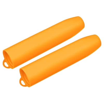 2x Silicone Garlic Peeler Garlic Peeling Tube for Useful Kitchen Tool - Orange