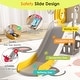 preview thumbnail 3 of 5, 5 in 1 Toddler Slide, Slide for Toddlers Age 1-3, Indoor Outdoor Backyard Playground Cute Duck Theme Baby Slide Toy Yellow