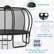 preview thumbnail 11 of 11, 12/14/15/16FT Outdoor Kids Trampoline with Enclosure, Basketball Board