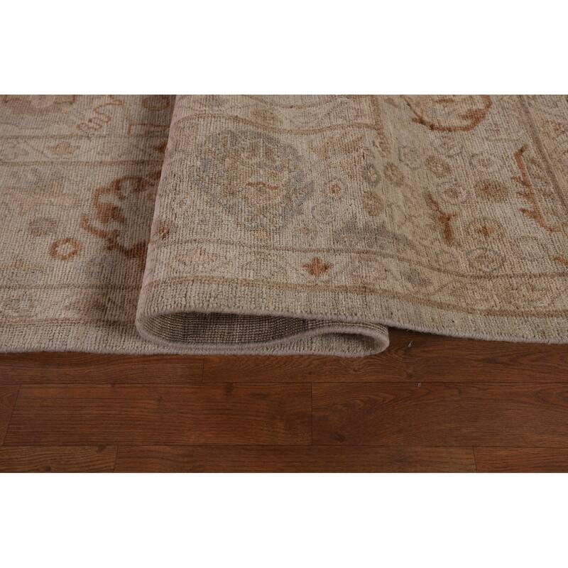 Vegetable Dye Oushak Large Area Rug Handmade Wool Carpet - 10'1" x 13'9"