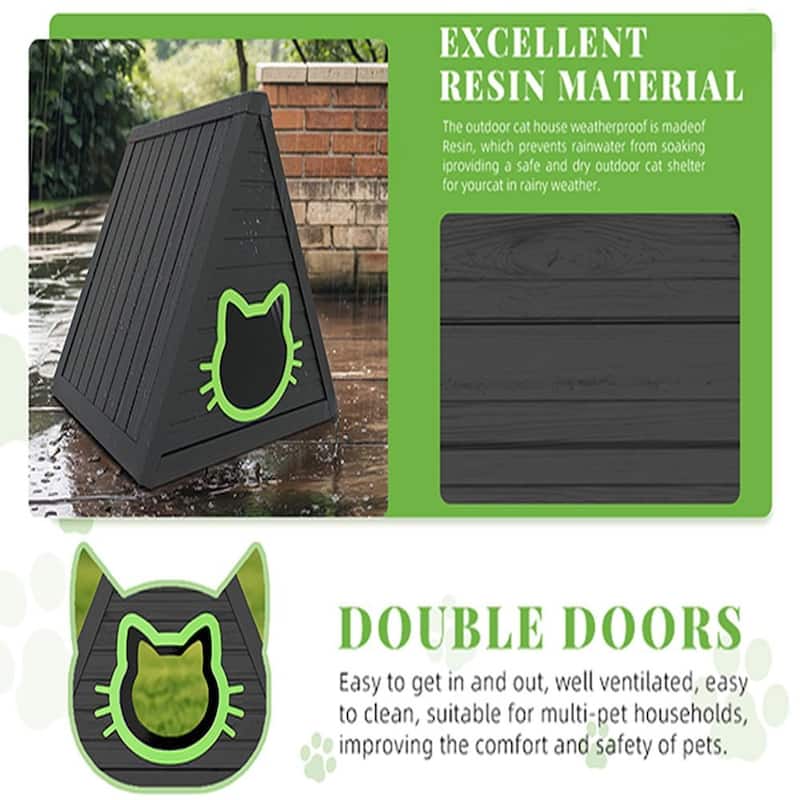 Triangular Cat Nest Black