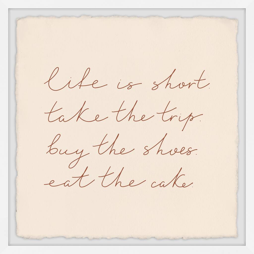 Eat the Cake Framed Wall Art, Elegant Home Touch - Sophisticated Artwork for Refined Décor